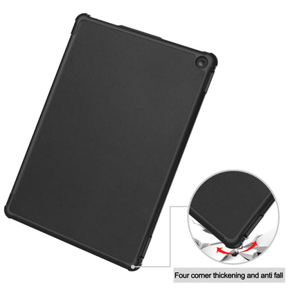 For Amazon Fire HD 10 (2023) Smart Tablet Case Tri-Fold Stand PU Leather Full Body Protective Cover