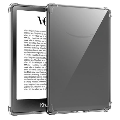 For Amazon Kindle Paperwhite 5 (2021) Transparent E-Reader Case Anti-drop Four Corners TPU Cover