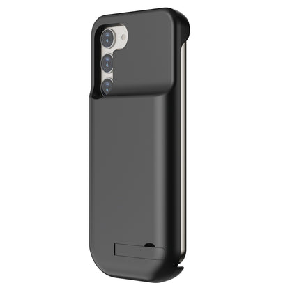 T35 Portable Battery Case for Samsung Galaxy S23+ , 6000mAh Power Bank Back Phone Case with Kickstand