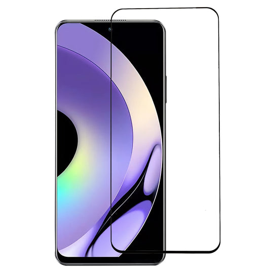 For Realme 10 Pro 5G Full Glue Black Edge Silk Printing Tempered Glass Screen Protector Ultra Clear Full Coverage Film