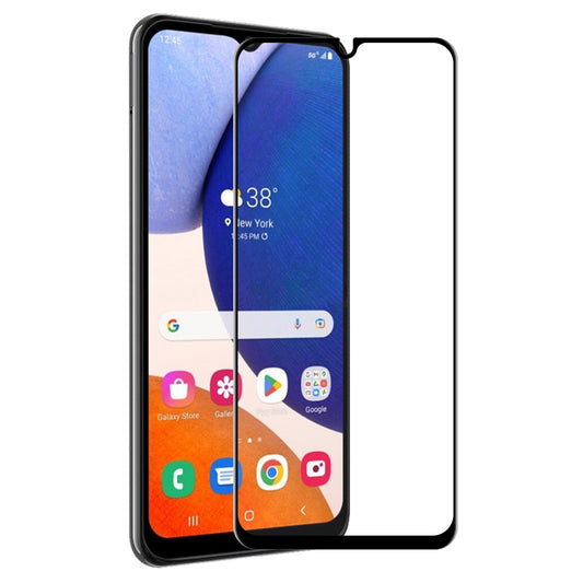 ENKAY HAT PRINCE For Samsung Galaxy A14 5G / A14 4G Full Screen Protector 6D Silk Printing Full Glue Anti-fingerprint High Aluminium-silicon Glass Film