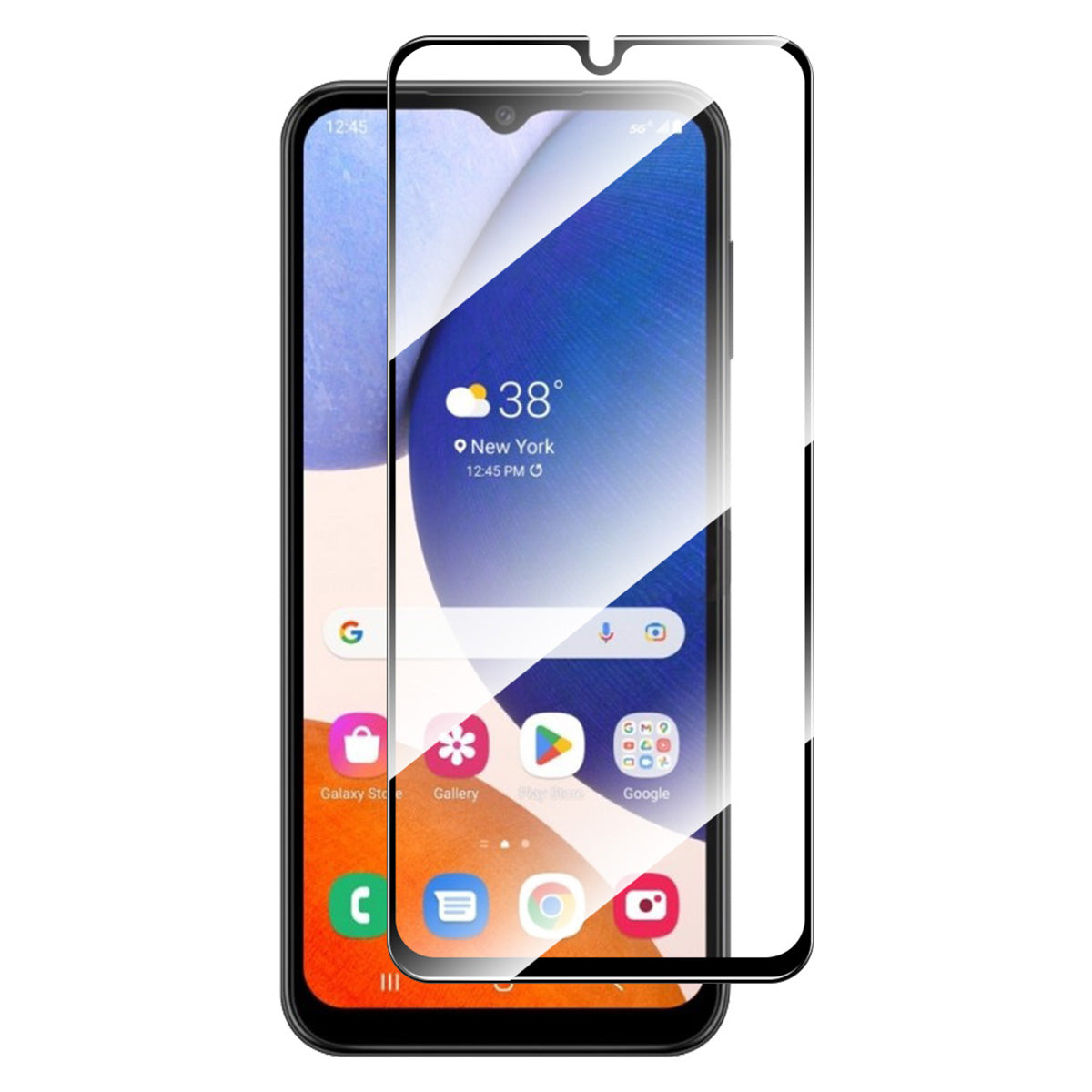 ENKAY HAT PRINCE Full Screen Protector For Samsung Galaxy A14 5G / A14 4G, 0.26mm 2.5D Sensitive Touch Anti-explosion High Aluminium-silicon Glass Film