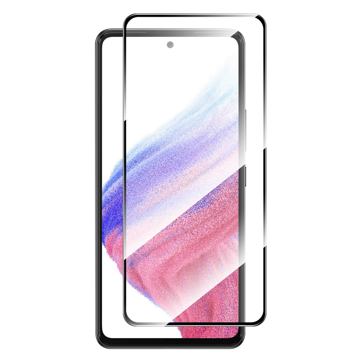 ENKAY HAT PRINCE For Samsung Galaxy A54 5G 0.26mm 2.5D Anti-fingerprint Screen Protector Full Covering Sensitive Touch High Aluminium-silicon Glass Film