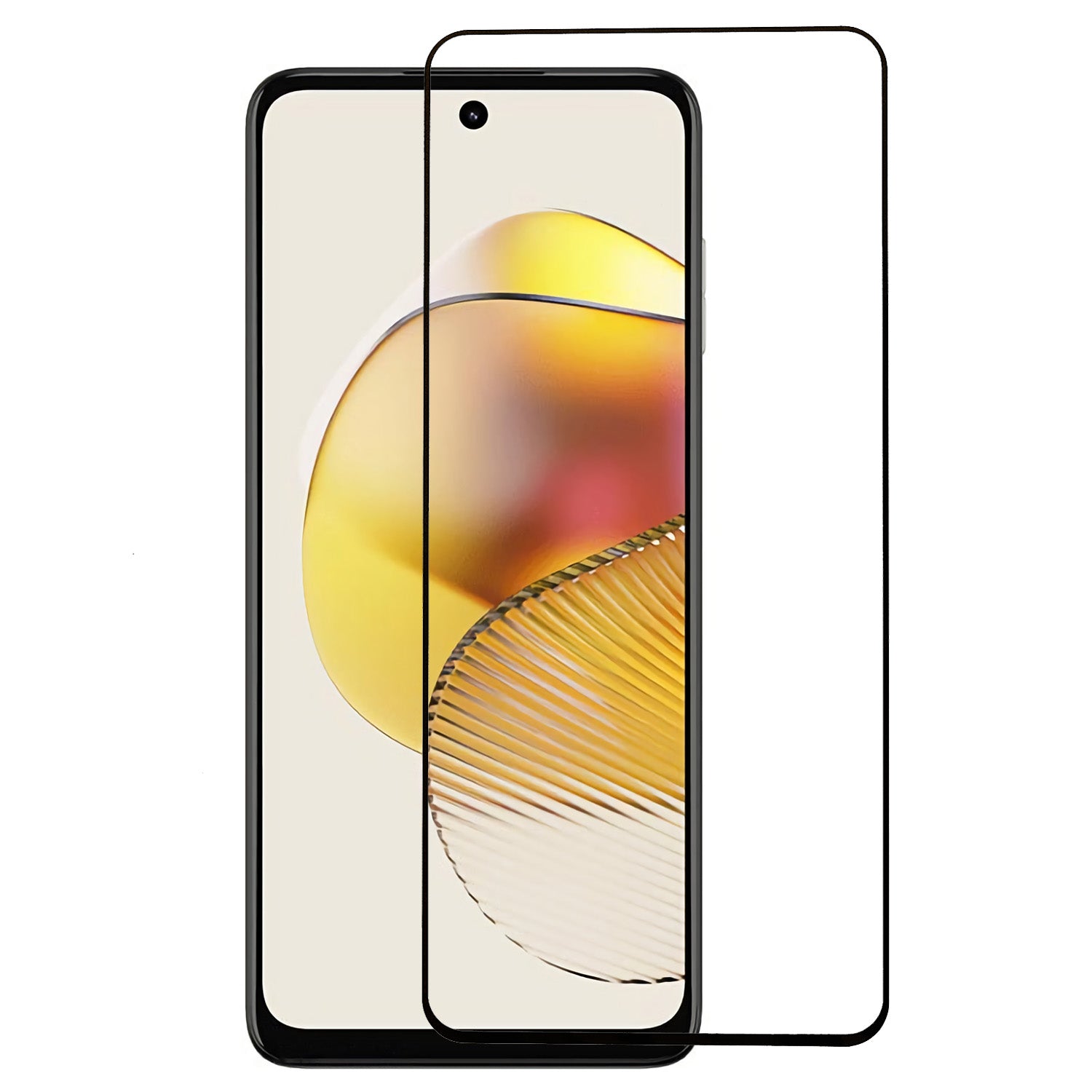 For Motorola Moto G73 5G Full Glue Anti-explosion Full Coverage Screen Protector HD Silk Printing Tempered Glass Film