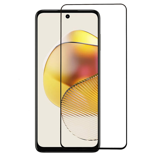 For Motorola Moto G73 5G Full Glue Anti-explosion Full Coverage Screen Protector HD Silk Printing Tempered Glass Film