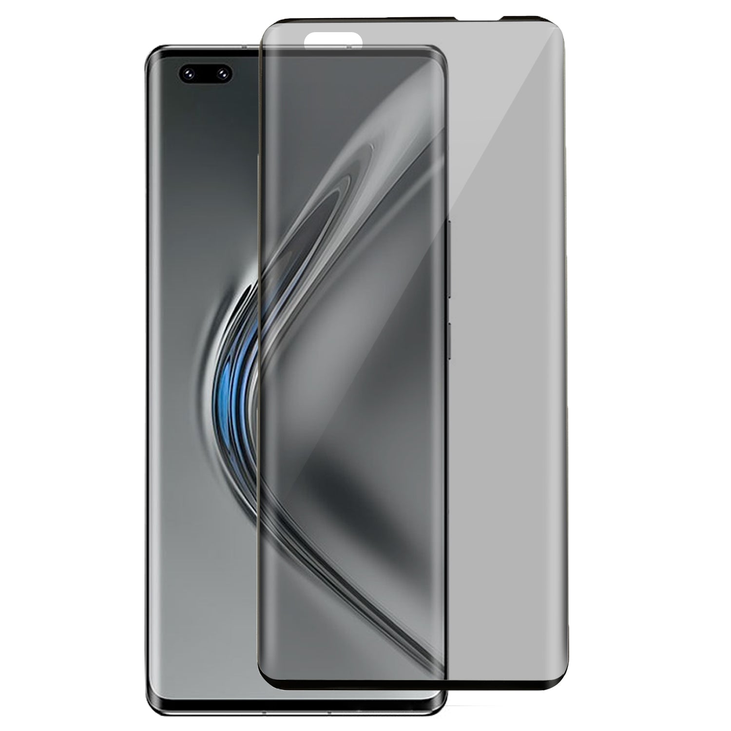 RURIHAI For Honor V40 5G / Huawei nova 8 Pro 5G Anti-spy Tempered Glass Film 3D Curved Screen Protector