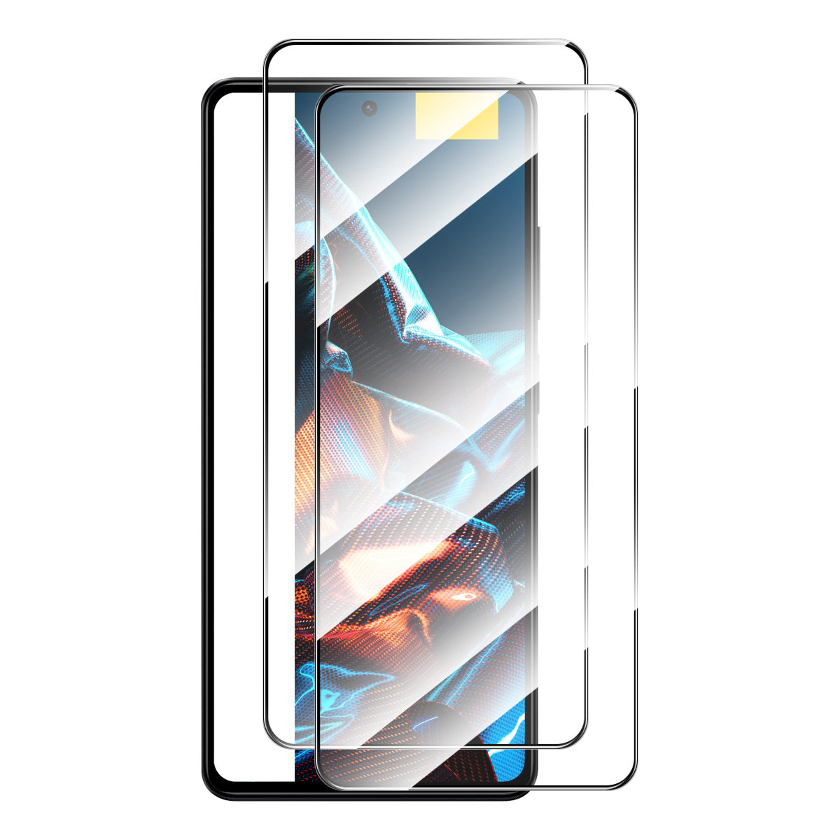 ENKAY HAT PRINCE 2Pcs for Xiaomi Poco X5 5G / Redmi Note 12 5G (China) / (India) / (Global) 0.26mm 9H 2.5D Tempered Glass Film Full Glue Full Screen Protector