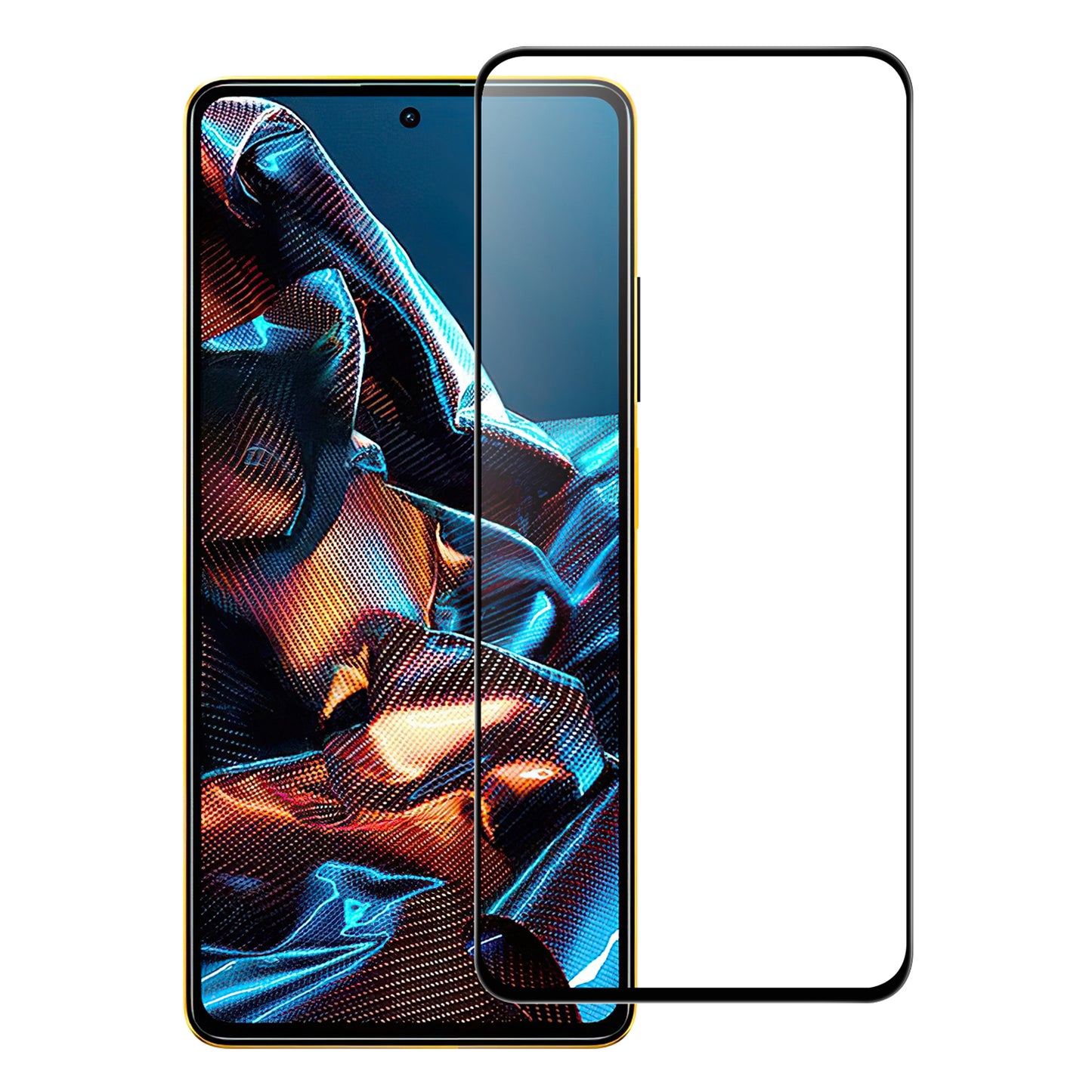 For Xiaomi Poco X5 Pro 5G / Redmi Note 12 Pro Speed 5G / Note 12 Pro 5G Screen Protector Black Edge Full Glue Tempered Glass Film