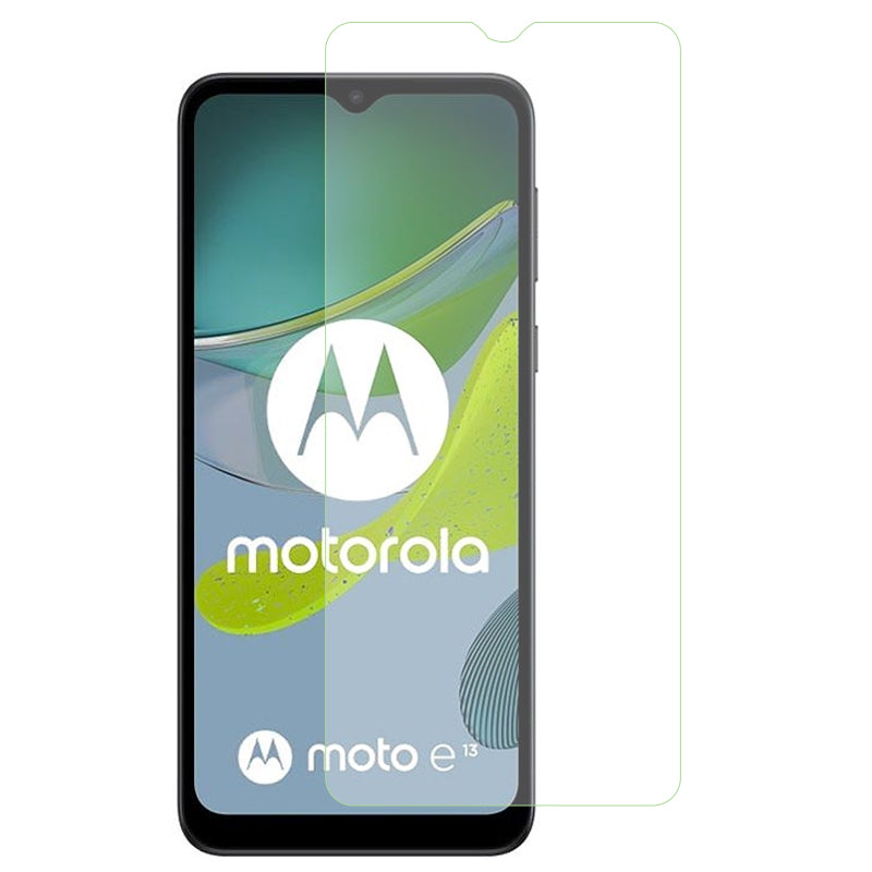 For Motorola Moto E13 4G Anti-explosion Screen Protector 2.5D Arc Edge Ultra Clear Tempered Glass Film