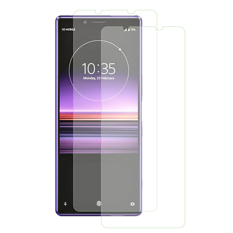 2Pcs / Set For Sony Xperia 1 V Phone Screen Protector 2.5D Arc Edge Ultra Clear High Aluminum-silicon Glass Film