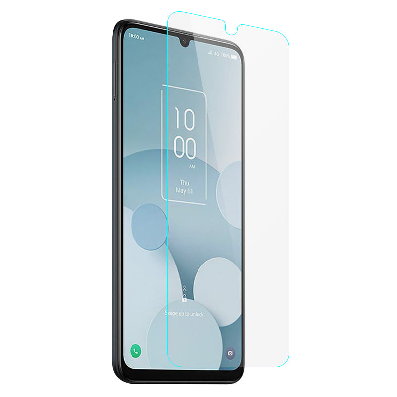 For TCL 40 XL HD Clear Tempered Glass Film Anti-Scratch 0.3mm Arc Edge Phone Screen Protector