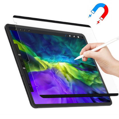 Magnetic Screen Protector for Samsung Galaxy Tab S9+ / S8+ / S7 FE , Removable Reusable Paper-Feel PVC Film