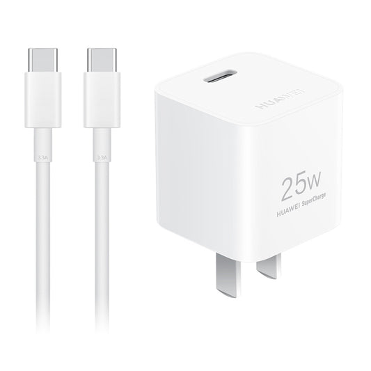 HUAWEI P0011 Mini Super Fast Charger (Max 25W) USB-C Portable Charger Adapter with Type-C to Type-C Cable (CN Plug)