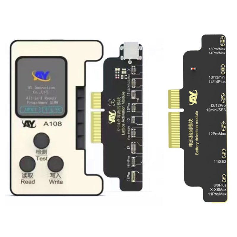 AY A108 Multi-function Repair Programmer Face ID Lattice Repair Module with Battery Repair Module for iPhone