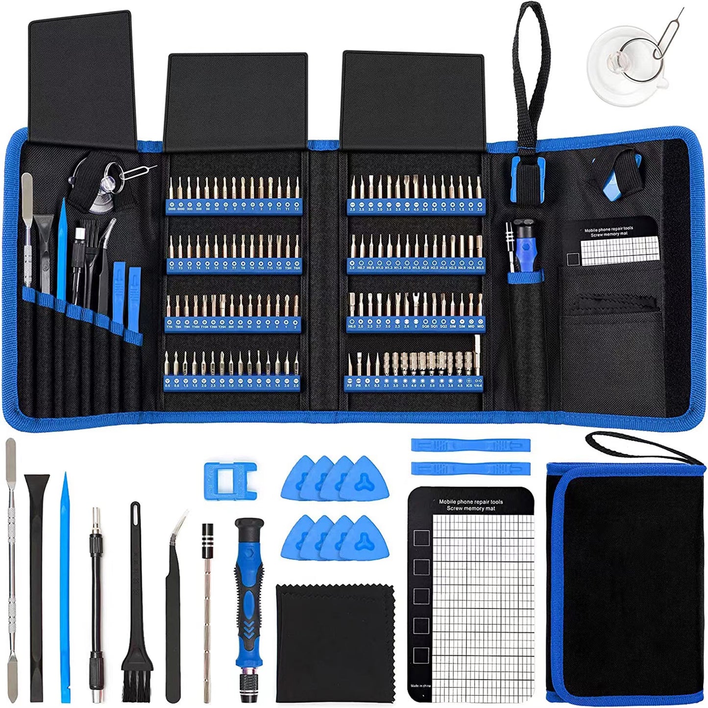 120 Bits Cellphone Repair Tool Kit for iPhone, iPad, Camera Precision Screwdriver Set