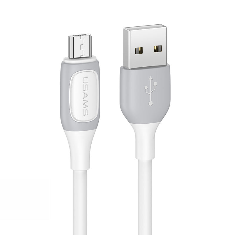 USAMS US-SJ597 Jelly Series 1m 2A Micro Charging Cable Bicolor 480Mbps Data Transmission Cord