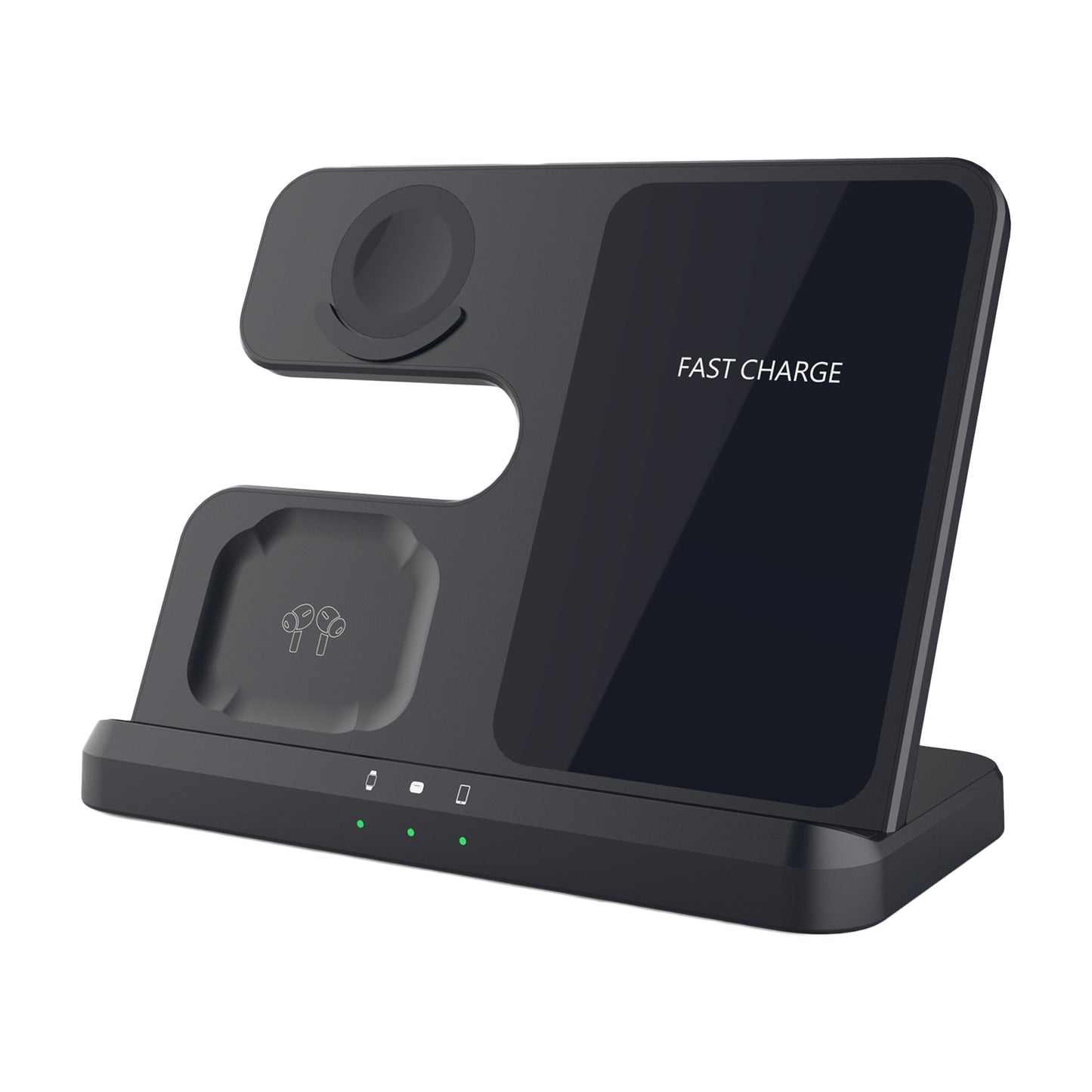 Q10B For Samsung Watch Earphone Phone 3-in-1 Desktop Wireless Charger Cellphone Fast Charging Stand