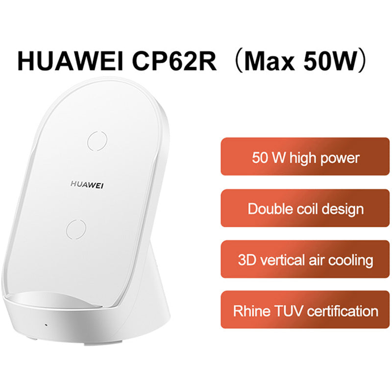 HUAWEI CP62R Vertical Super Fast Wireless Charger Max 50W Cell Phone Charging Stand Station with Cable (Upgraded Version)