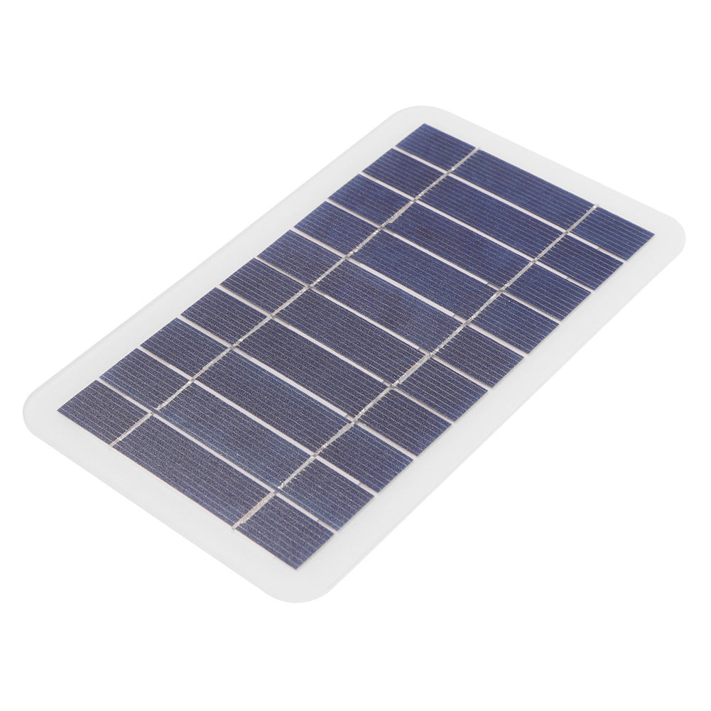 2W 5V Monocrystalline Silicon Solar Panel USB Charger Portable Outdoor Power Bank for Camping Hiking