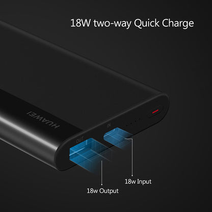 HUAWEI CP11QC Portable Charger Power Bank 10000mAh 18W Fast Charging External Battery Pack Cell Phone Charger Battery