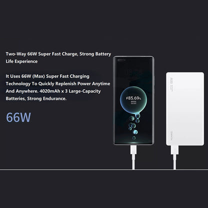 HUAWEI P0001 Power Bank 66W 12000mAh Multiple Protocol Two-way Super Fast Charging Battery Pack External Battery