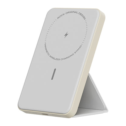 ROCK P83 Magnetic Power Bank 5000mAh Wireless Phone Charger External Battery Pack with Kickstand