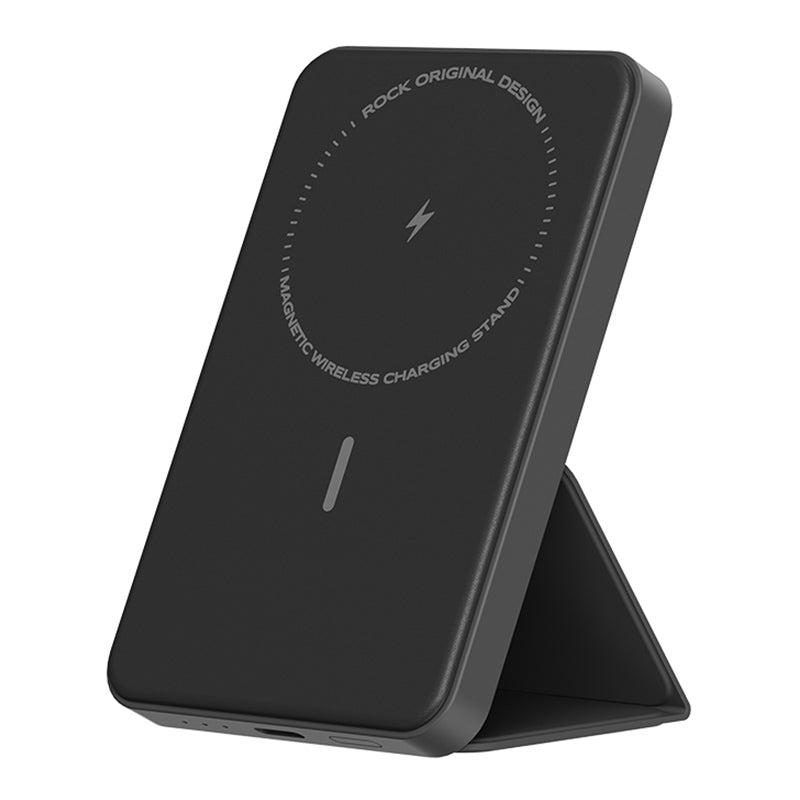 ROCK P83 Magnetic Power Bank 5000mAh Wireless Phone Charger External Battery Pack with Kickstand