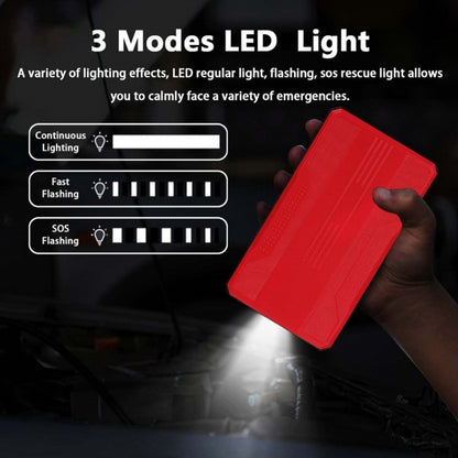 R23 Car Emergency Starter 6000mAh Power Bank External Battery Pack Portable Phone Charger with LED Light