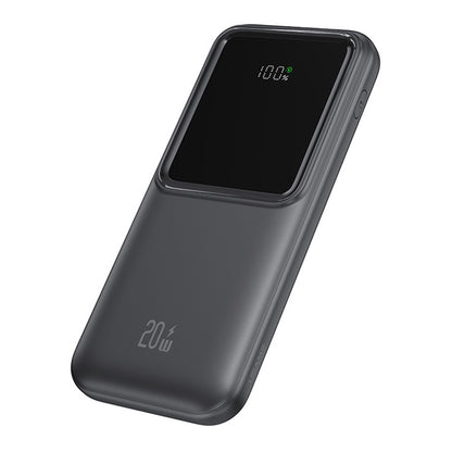 USAMS US-CD193 PD 20W+QC3.0 Fast Charging Power Bank with Cables Digital Display 10000mAh Portable Phone Charger