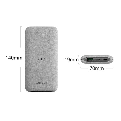 MOMAX Q.Power Touch Elite Light Luxury Wireless Power Bank Fast Charging Portable Phone Charger (MFI Certificated)