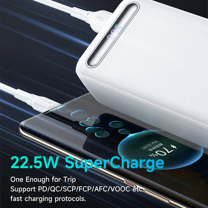 MCDODO MC-391 22.5W PD Digital Display Power Bank 30000mAh Portable Phone Charger with 2 USB, Type-C Ports