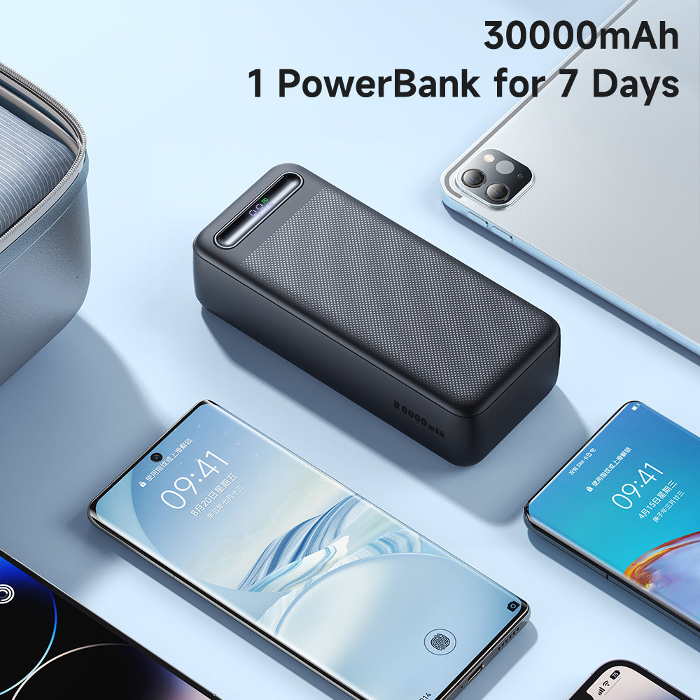 MCDODO MC-391 22.5W PD Digital Display Power Bank 30000mAh Portable Phone Charger with 2 USB, Type-C Ports