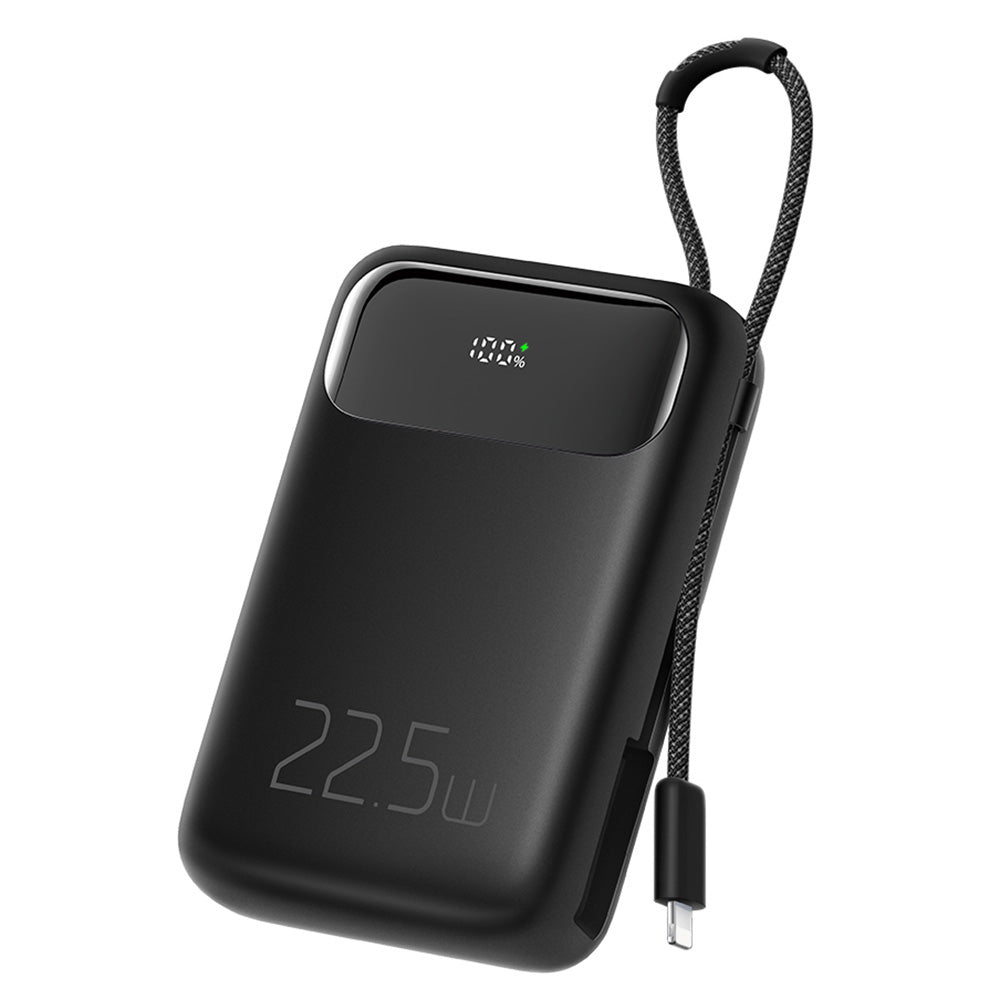 MCDODO MC-325 PD 22.5W Power Bank with iP Cable, 10000mAh Phone Battery Pack Portable Charger