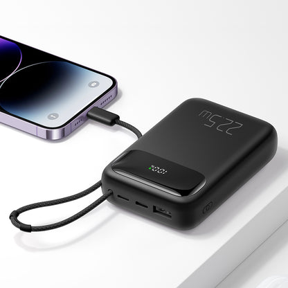 MCDODO MC-325 PD 22.5W Power Bank with iP Cable, 10000mAh Phone Battery Pack Portable Charger