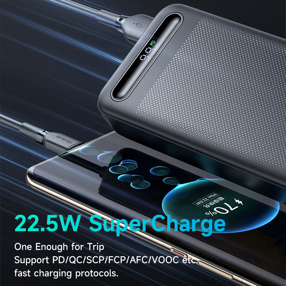 MCDODO MC-389 22.5W PD Digital Display Power Bank 20000mAh External Battery Pack Portable Phone Charger