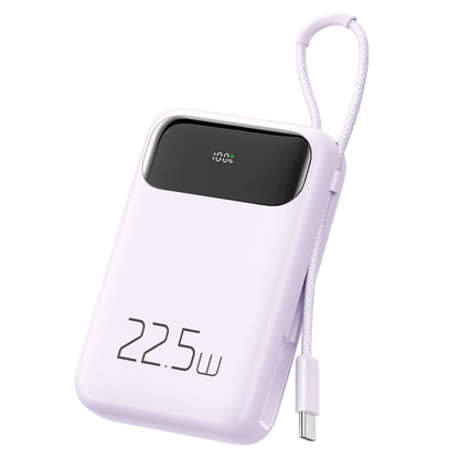 MCDODO MC-324 PD 22.5W 10000mAh Power Bank with USB-C Cable, External Battery Pack Portable Phone Charger