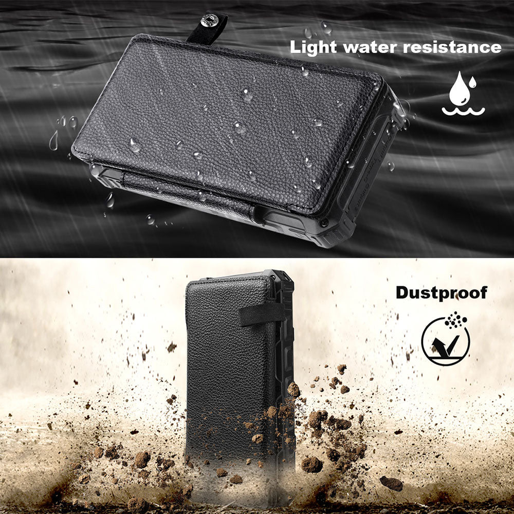 20000mAh Folding Solar Power Panel Universal Cell Phone Power Bank Emergency Solar Battery with Flashlight