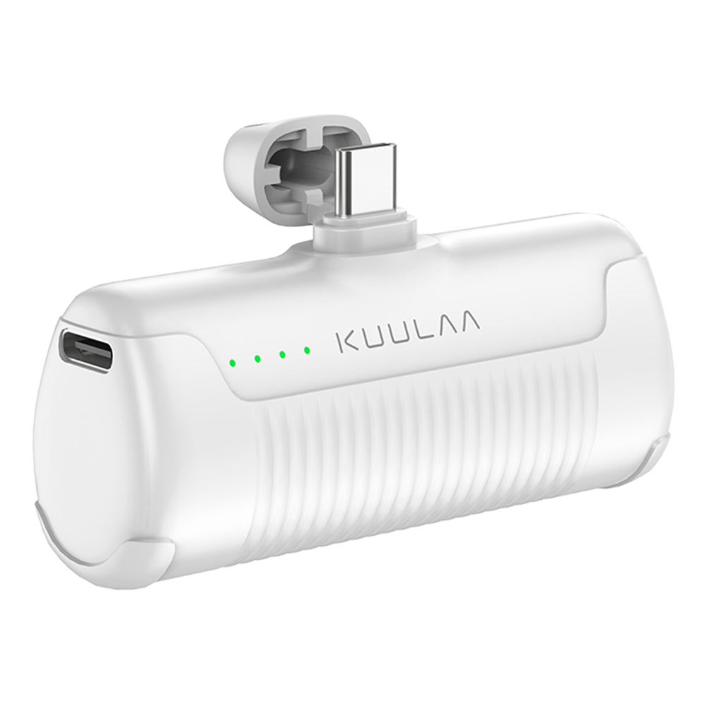 KUULAA KL-YD47 Capsule Portable Charger ABS+PC Type-C Power Bank 4500mAh Emergency Phone Battery Pack