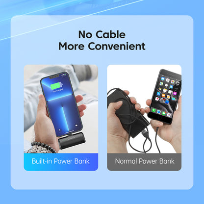 KUULAA KL-YD47 Capsule Portable Charger ABS+PC Type-C Power Bank 4500mAh Emergency Phone Battery Pack