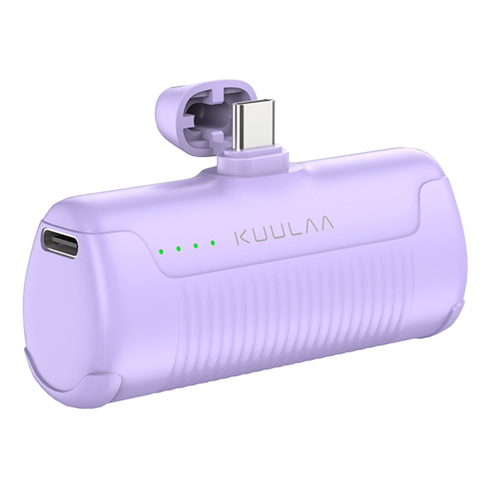 KUULAA KL-YD47 Capsule Portable Charger ABS+PC Type-C Power Bank 4500mAh Emergency Phone Battery Pack