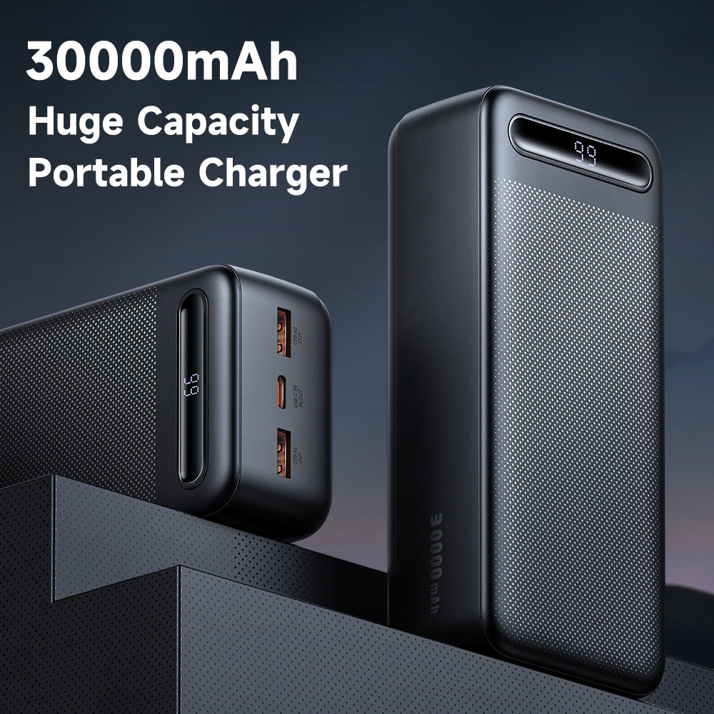 MCDODO MC-4442 5V2.1A Digital Display Portable Phone Charger 30000mAh Power Bank External Battery Pack