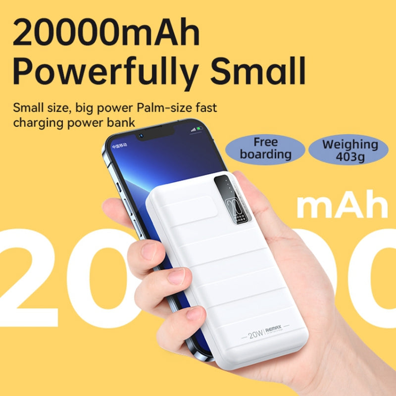 REMAX RPP-316 20W+22.5W PD+QC Fast Charging Power Bank 20000mAh Portable Phone Charger