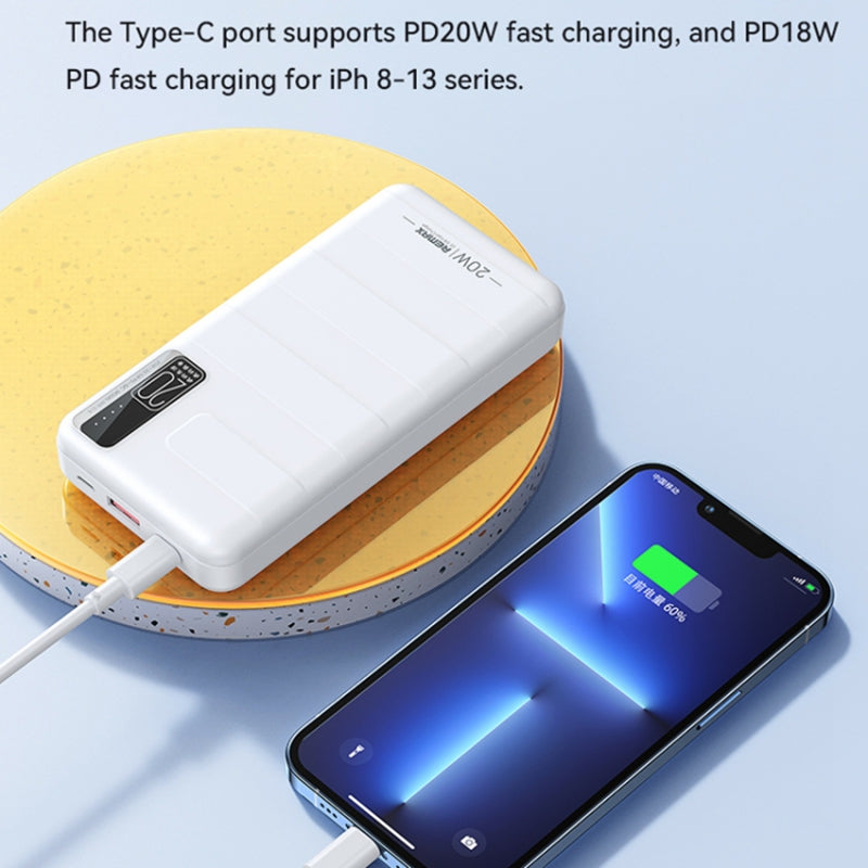 REMAX RPP-316 20W+22.5W PD+QC Fast Charging Power Bank 20000mAh Portable Phone Charger