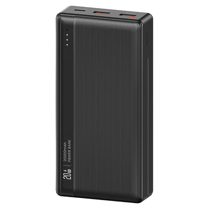 USAMS US-CD204 PB71 PD 20W + QC3.0 20000mAh Fast Charging Power Bank 2 USB + 1 Type-C Phone External Battery