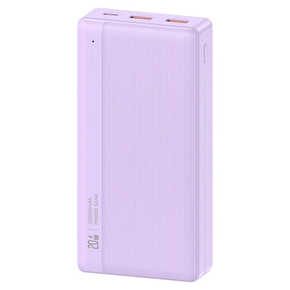 USAMS US-CD204 PB71 PD 20W + QC3.0 20000mAh Fast Charging Power Bank 2 USB + 1 Type-C Phone External Battery