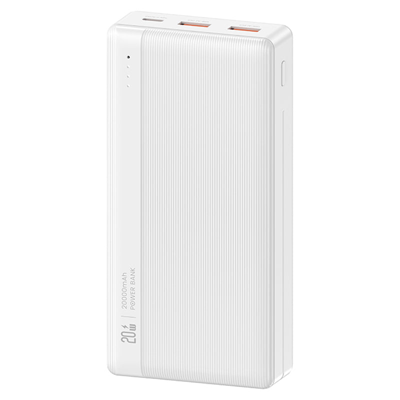 USAMS US-CD204 PB71 PD 20W + QC3.0 20000mAh Fast Charging Power Bank 2 USB + 1 Type-C Phone External Battery