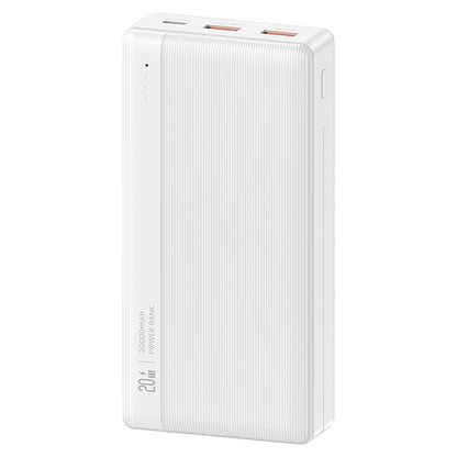 USAMS US-CD204 PB71 PD 20W + QC3.0 20000mAh Fast Charging Power Bank 2 USB + 1 Type-C Phone External Battery