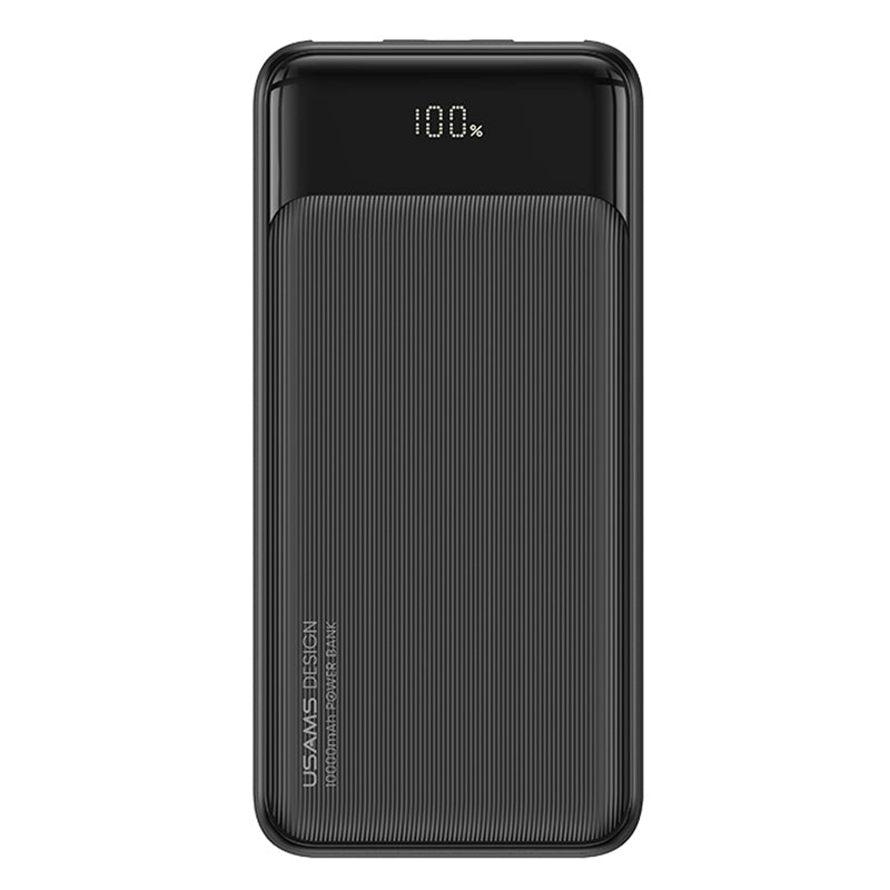 USAMS US-CD202 XY Series 30000mAh 2 USB + 1 Type-C Power Bank External Battery Pack with Digital Display