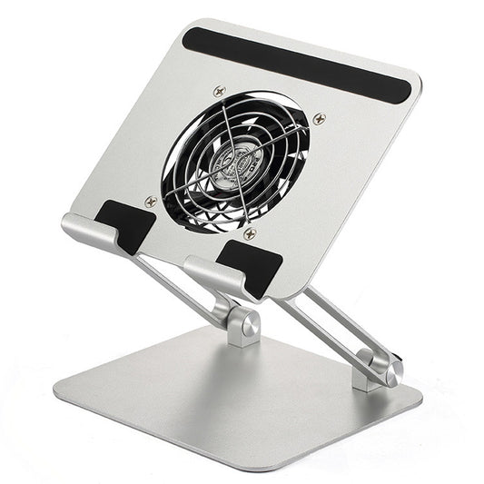 D56-4 Aluminum Alloy Tablet Stand with Cooling Fan for iPad Foldable Desktop Bracket