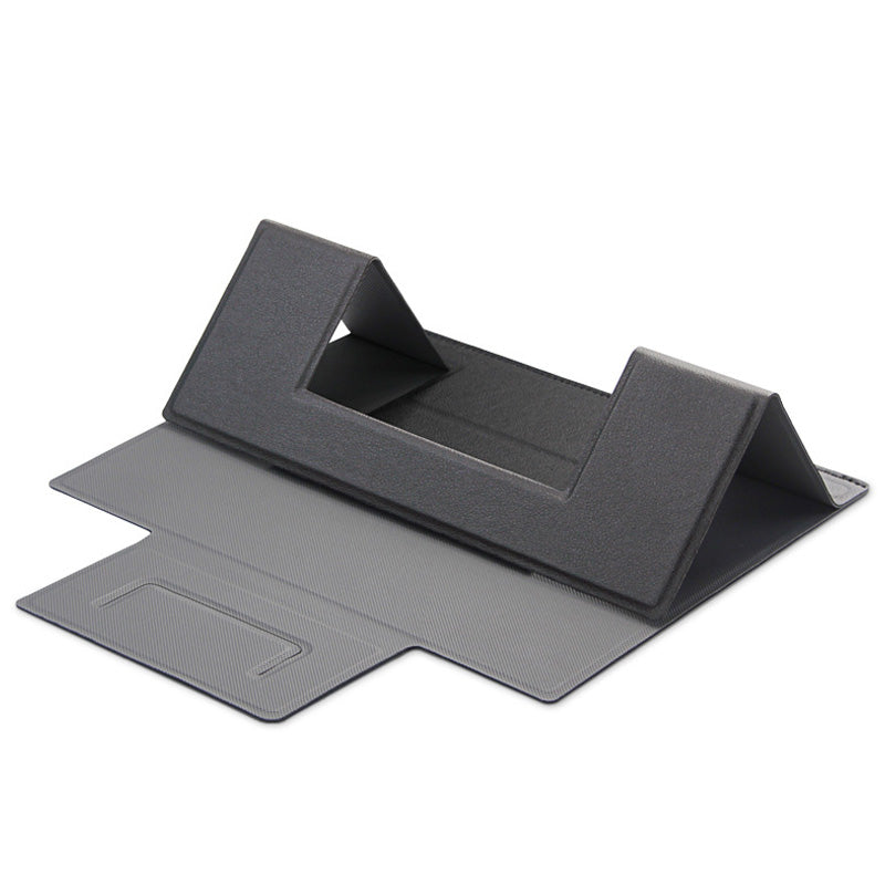 PU Leather Foldable Laptop Holder Stand Notebook Heat Dissipation Bracket